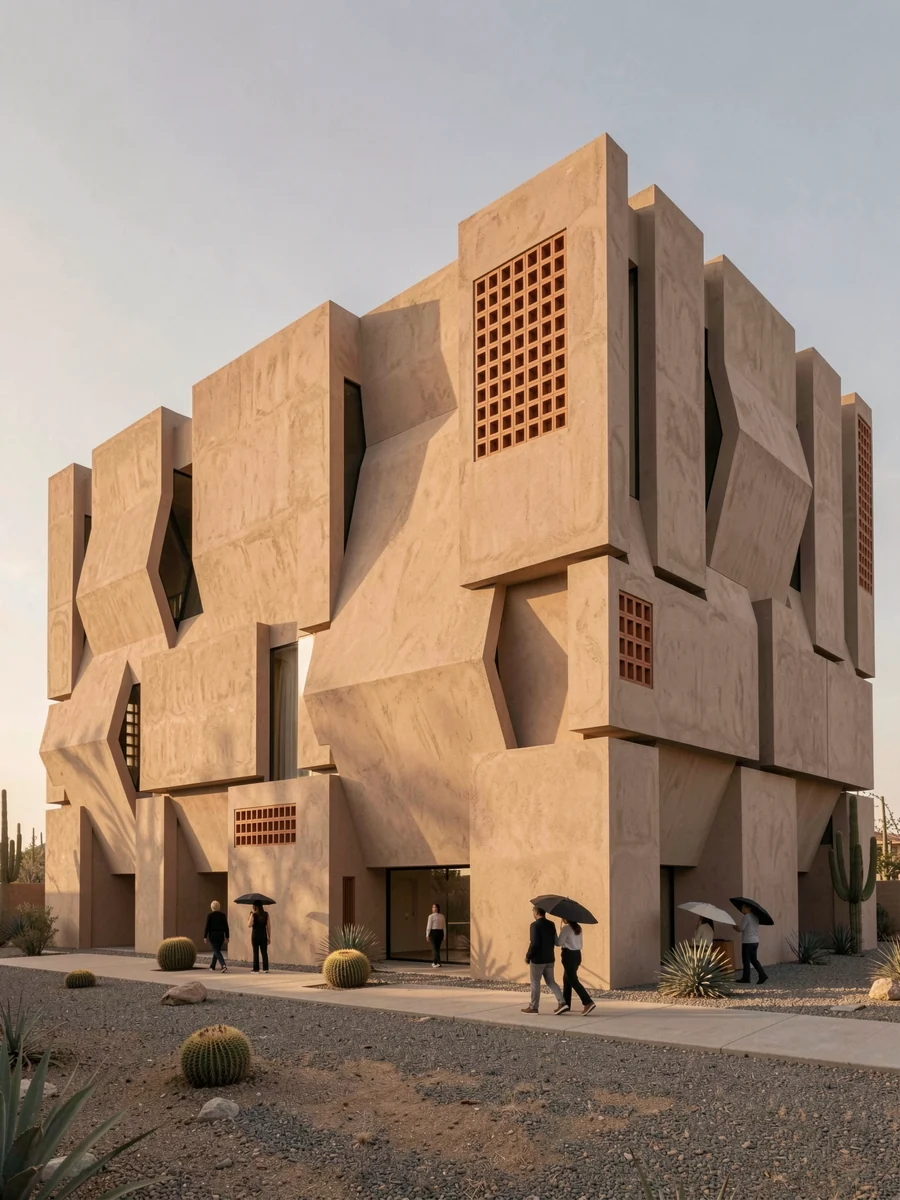 Exterior architectural render.